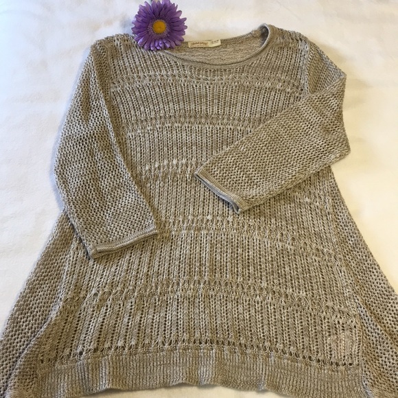 Faded Glory Sweaters - Faded Glory, Acrylic Sweater, tan & cream